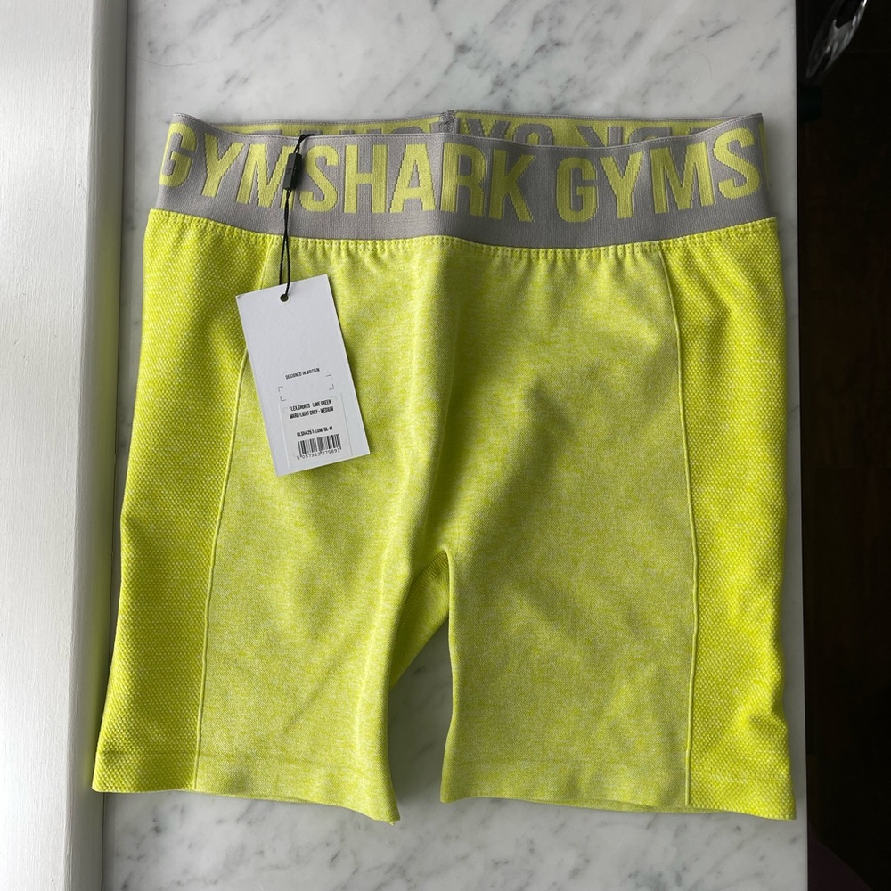 Gym Shark Flex Shorts - Lime Green